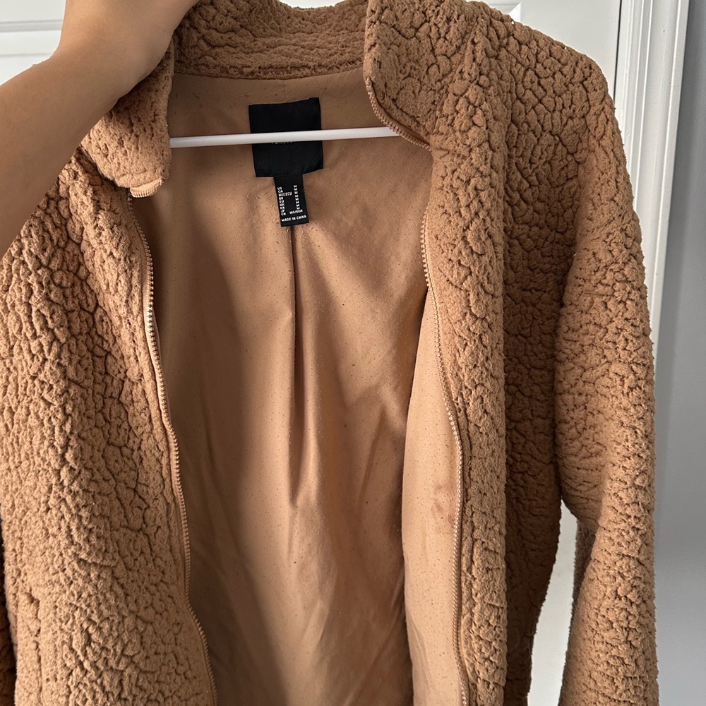 Cozy Tan Sherpa Jacket
